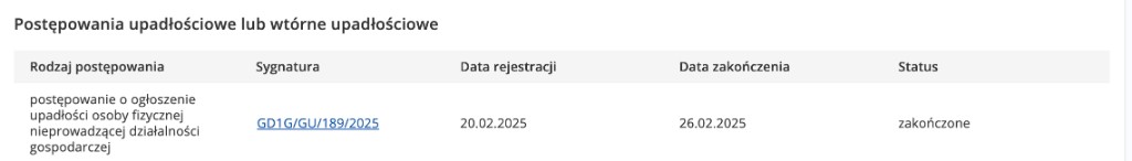 Wpis KRZ — sygn. GD1G/GU/189/2025