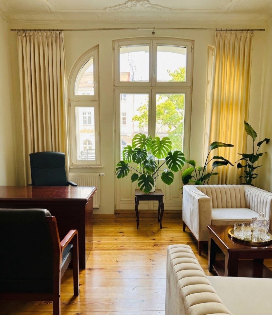 Gabinet spotkań — sala konsultacyjna kancelarii